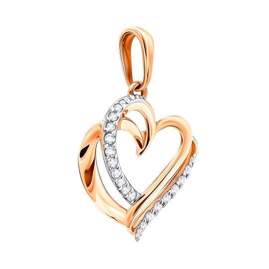 Подвеска из золота с фианитами