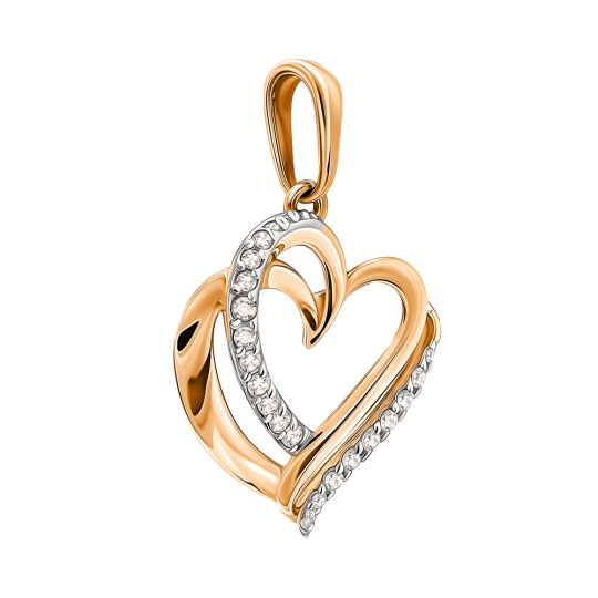 Подвеска из золота с фианитами