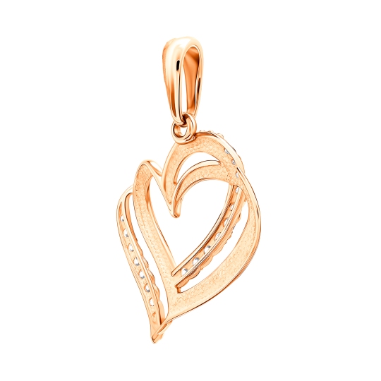 Подвеска из золота с фианитами