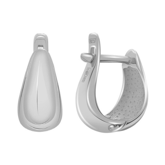 Серьги из белого золота