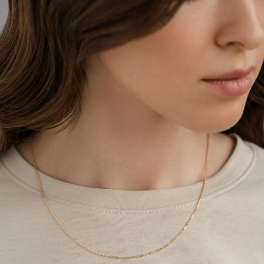 Цепь из лимонного золота плетения 