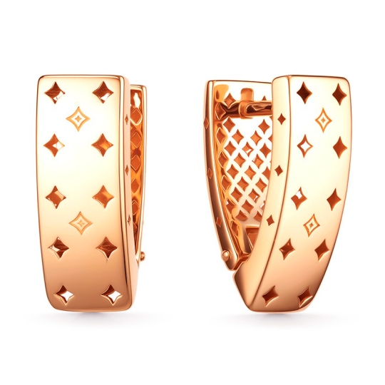 Серьги из серебра с позолотой