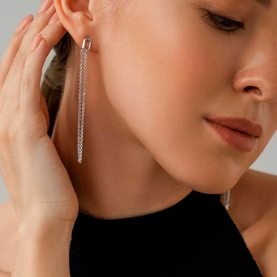 Серьги из серебра