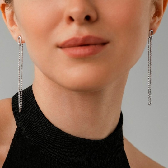 Серьги из серебра
