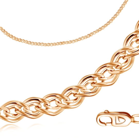 Браслет из золота плетения 