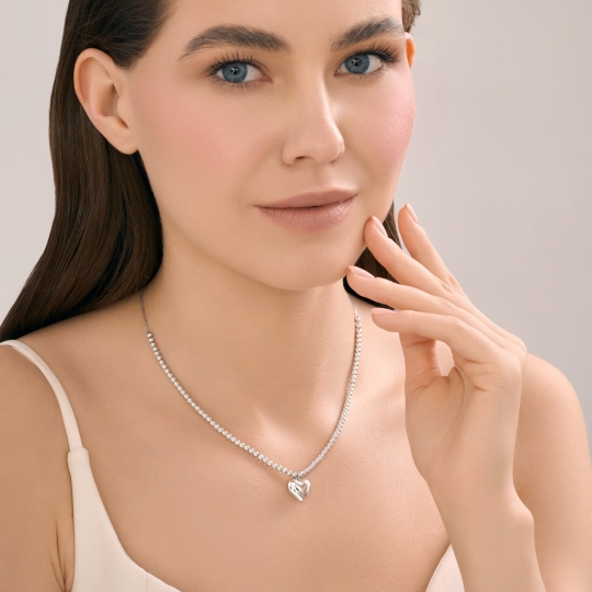 Колье из серебра 