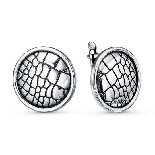Серьги из серебра с эмалью