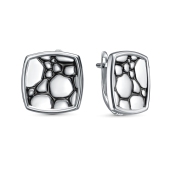 Серьги из серебра с эмалью