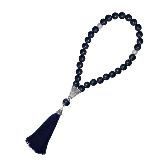 Четки из авантюрина с серебряными вставками