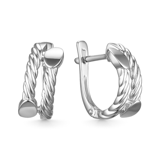 Серьги из белого золота