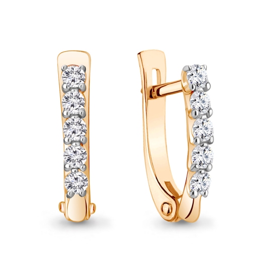 Серьги из золота с бриллиантами