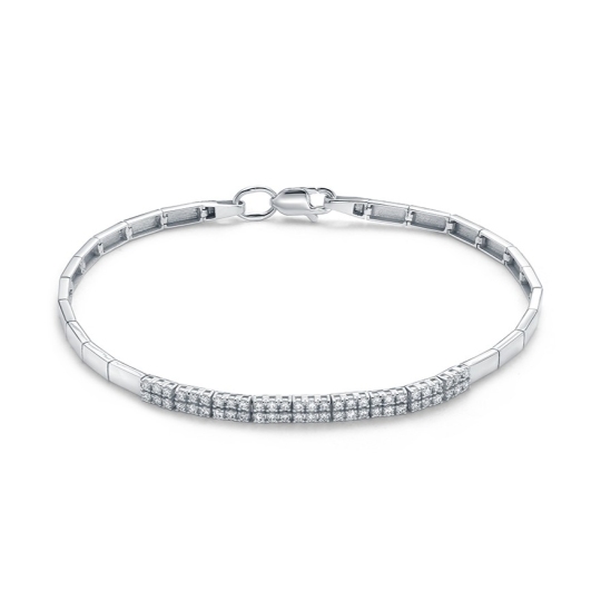 Браслет из белого золота с бриллиантами