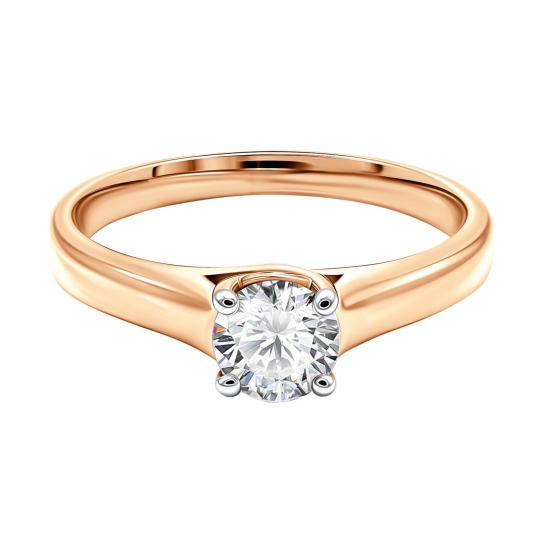 Кольцо из золота с бриллиантом 0,3 ct