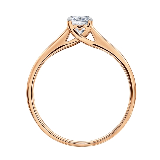 Кольцо из золота с бриллиантом 0,3 ct