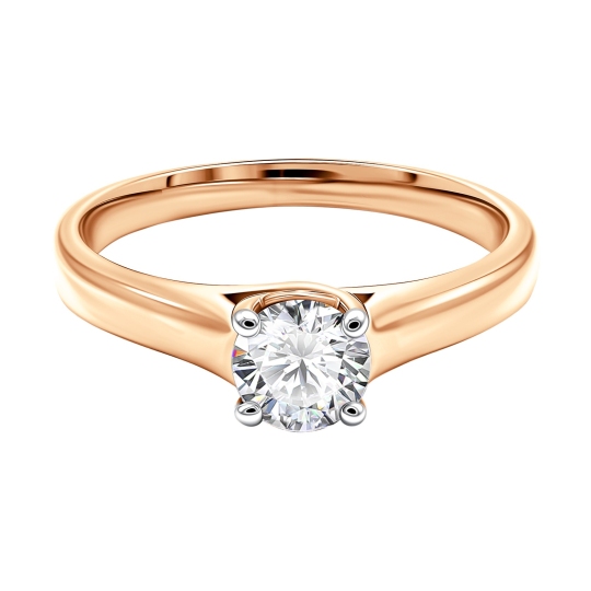 Кольцо из золота с бриллиантом 0,4 ct