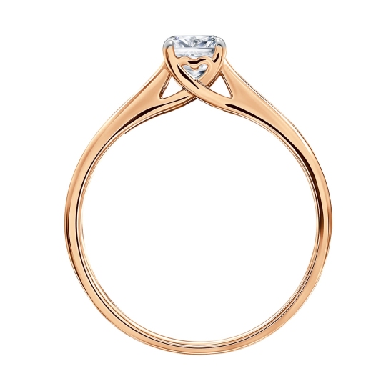 Кольцо из золота с бриллиантом 0,4 ct