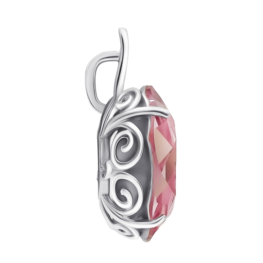 Подвеска из серебра с ювелирным кристаллом
