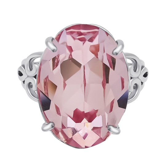 Кольцо из серебра с ювелирным кристаллом