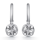 Серьги из серебра с бриллиантами