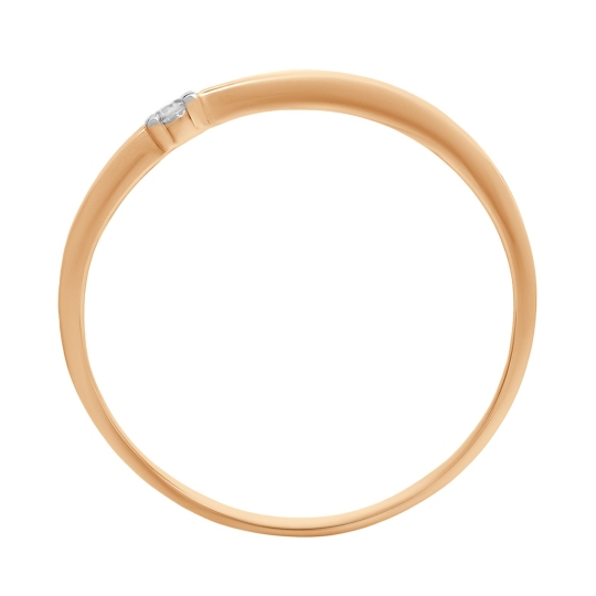 Кольцо из золота с фианитами