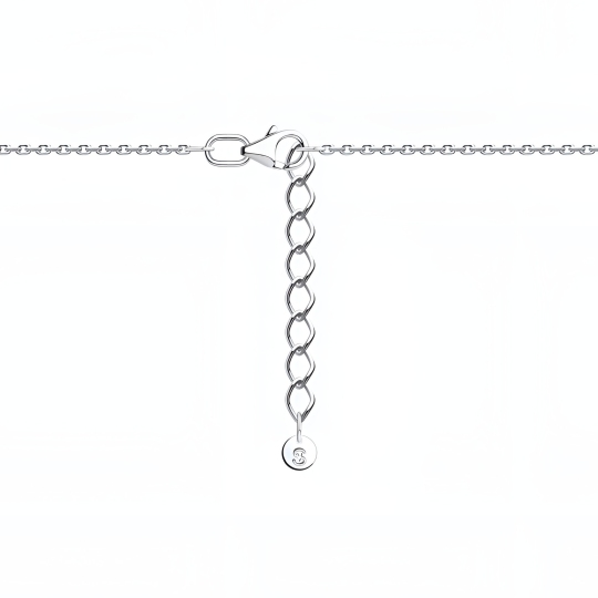 Браслет из серебра с фианитами