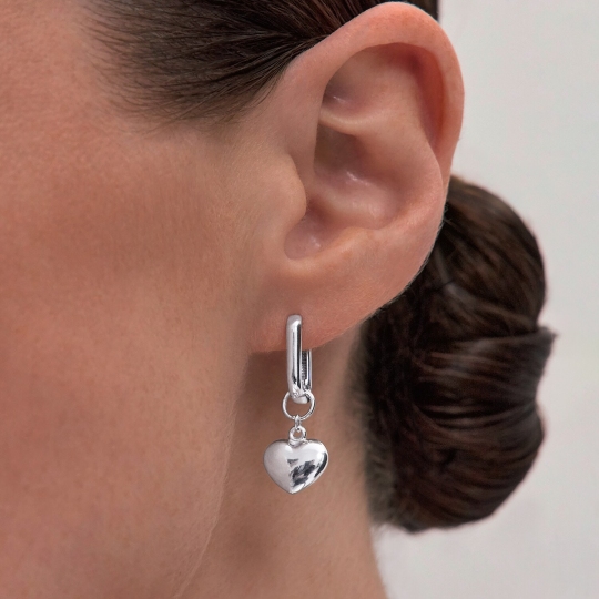 Асимметричные серьги-трансформеры из серебра