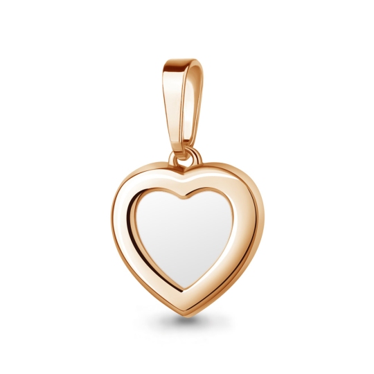 Подвеска из серебра с позолотой и эмалью