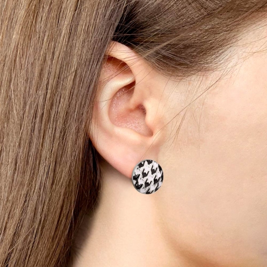 Серьги из серебра с эмалью