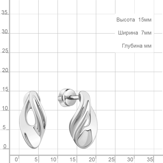 Серьги из серебра