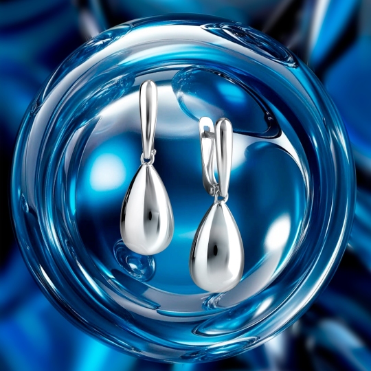 Серьги из серебра