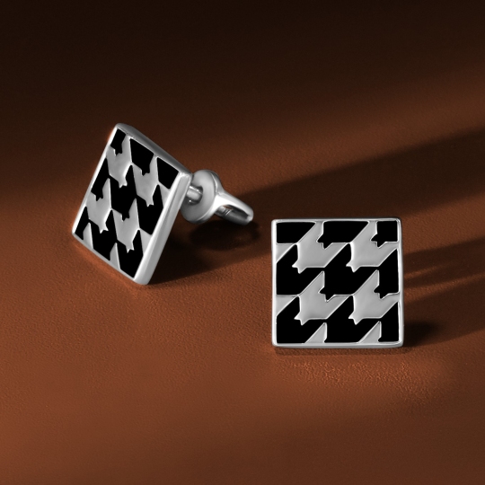 Серьги из серебра с эмалью