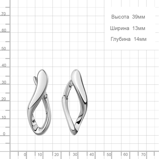 Серьги из серебра