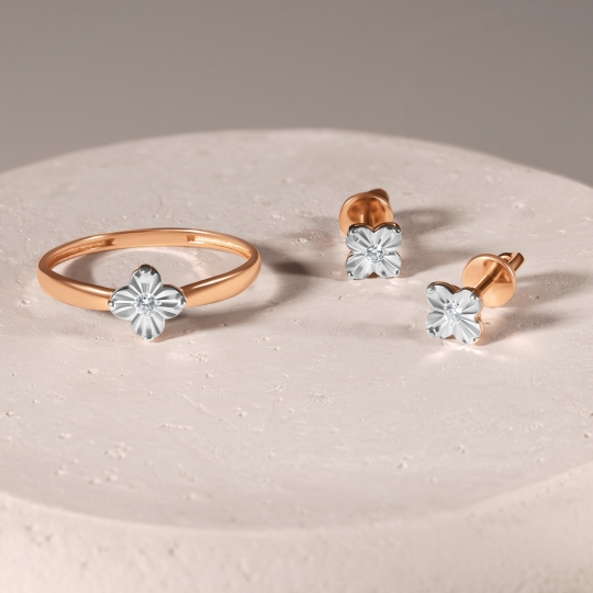 Серьги из золота с бриллиантами