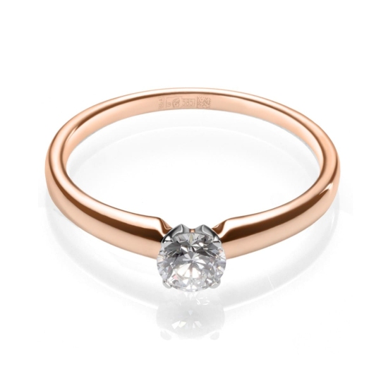 Кольцо из золота с бриллиантом