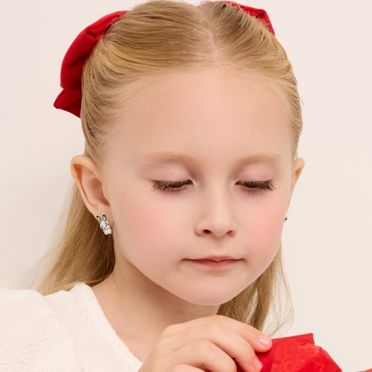 Серьги из серебра с эмалью