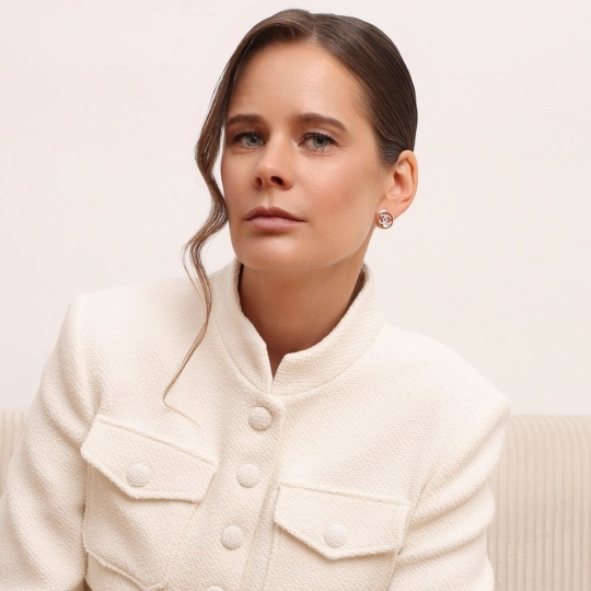 Серьги из золота с фианитами