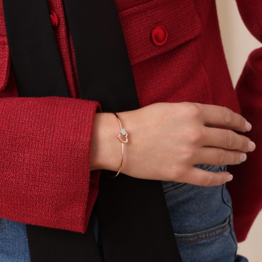 Браслет из золота с фианитами