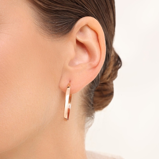 Серьги-конго из золота