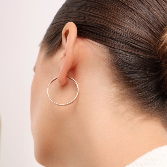 Серьги-конго из золота