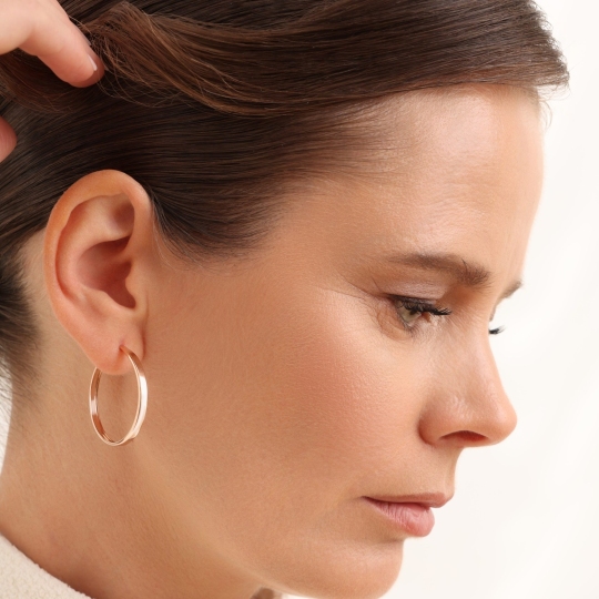 Серьги-конго из золота