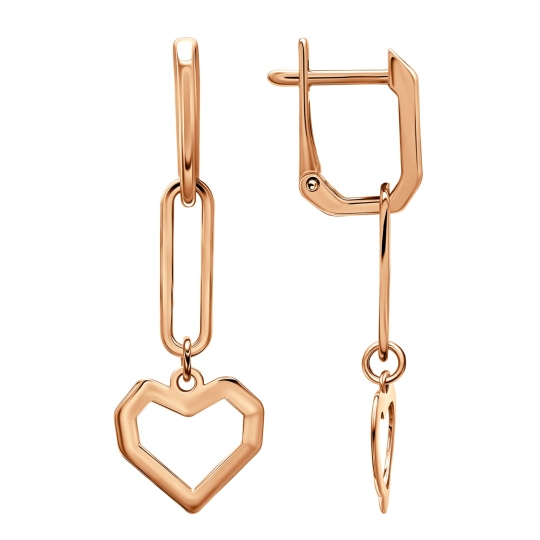 Серьги-трансформеры из золота