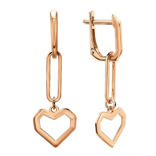 Серьги-трансформеры из золота