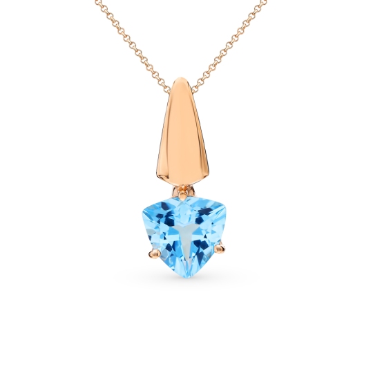 Подвеска из золота с топазом