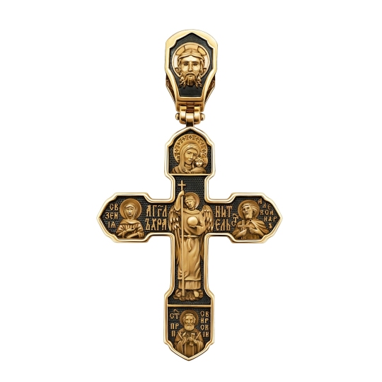 Подвеска-крест из золота