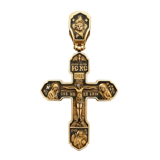 Подвеска-крест из золота