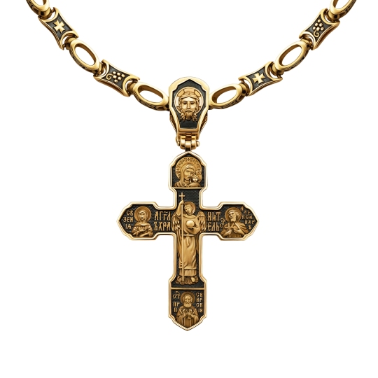 Подвеска-крест из золота