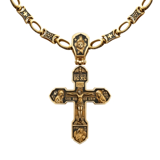 Подвеска-крест из золота