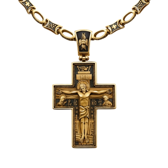 Подвеска-крест из золота