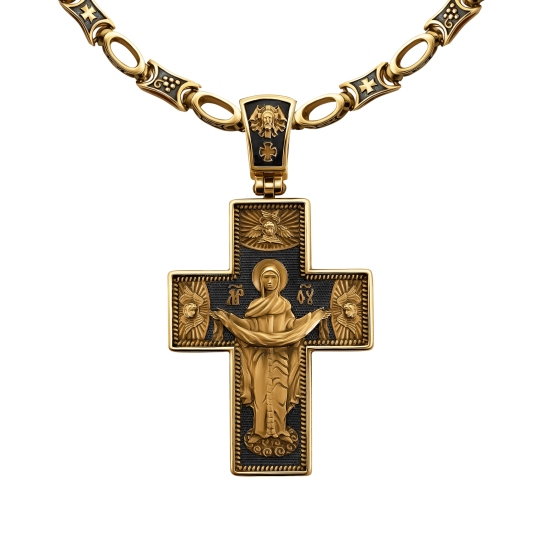 Подвеска-крест из золота