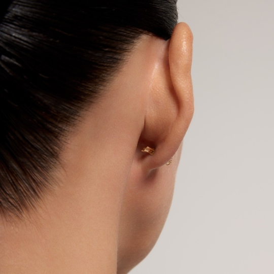 Серьги из золота с перламутром